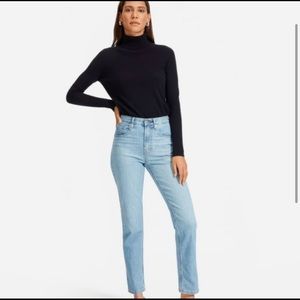 EVERLANE high waisted vintage wash ankle jeans